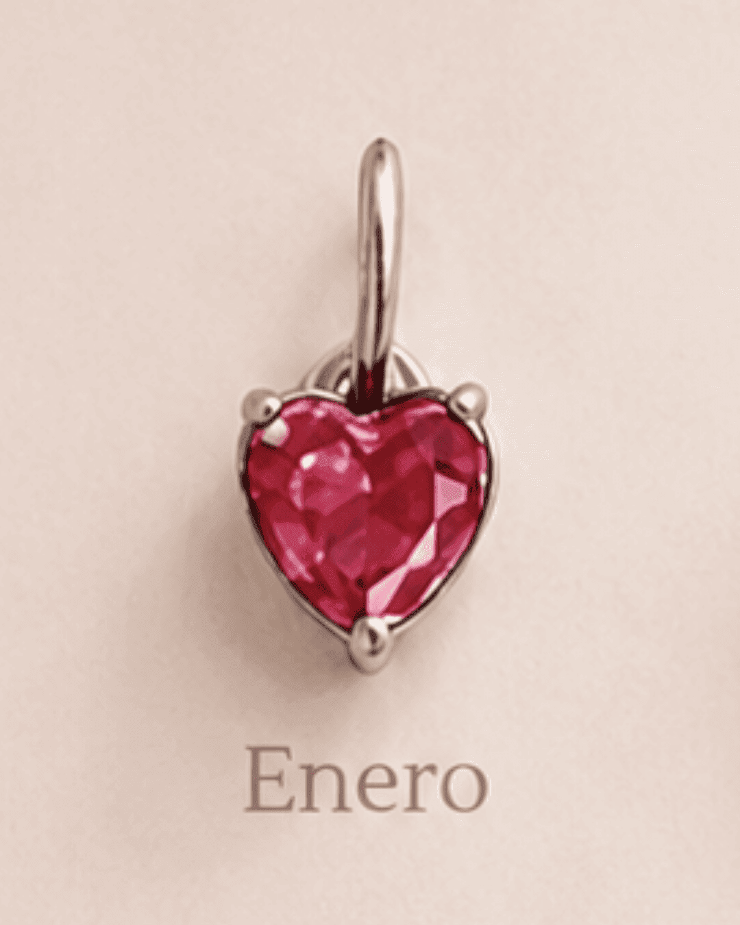 Dije corazón cristal de nacimiento 14