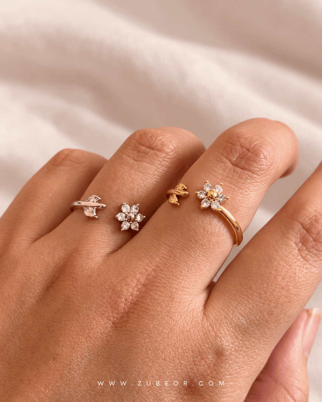 Anillo flor Nomeolvides