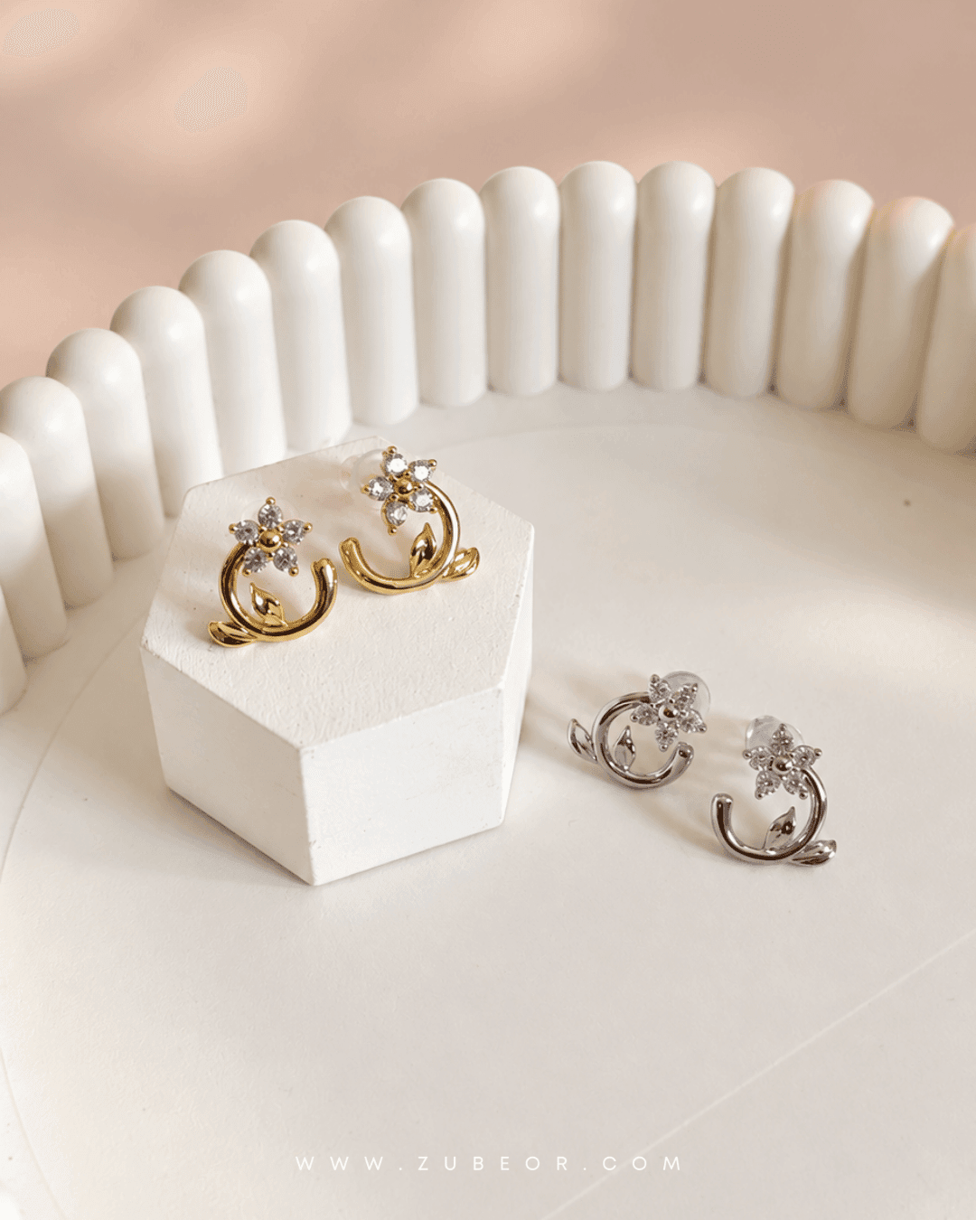 Aretes flor nomeolvides