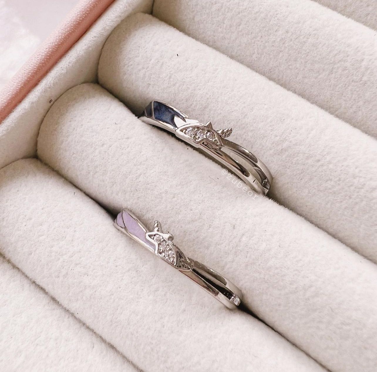 Set de anillos unicornio 3