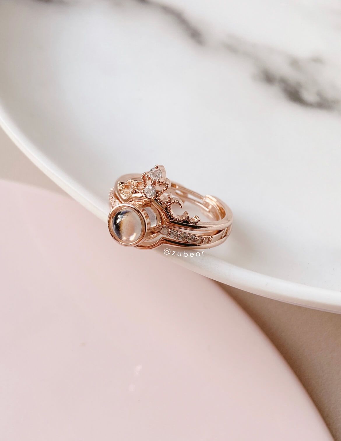 Anillo 100 te amo corona 16