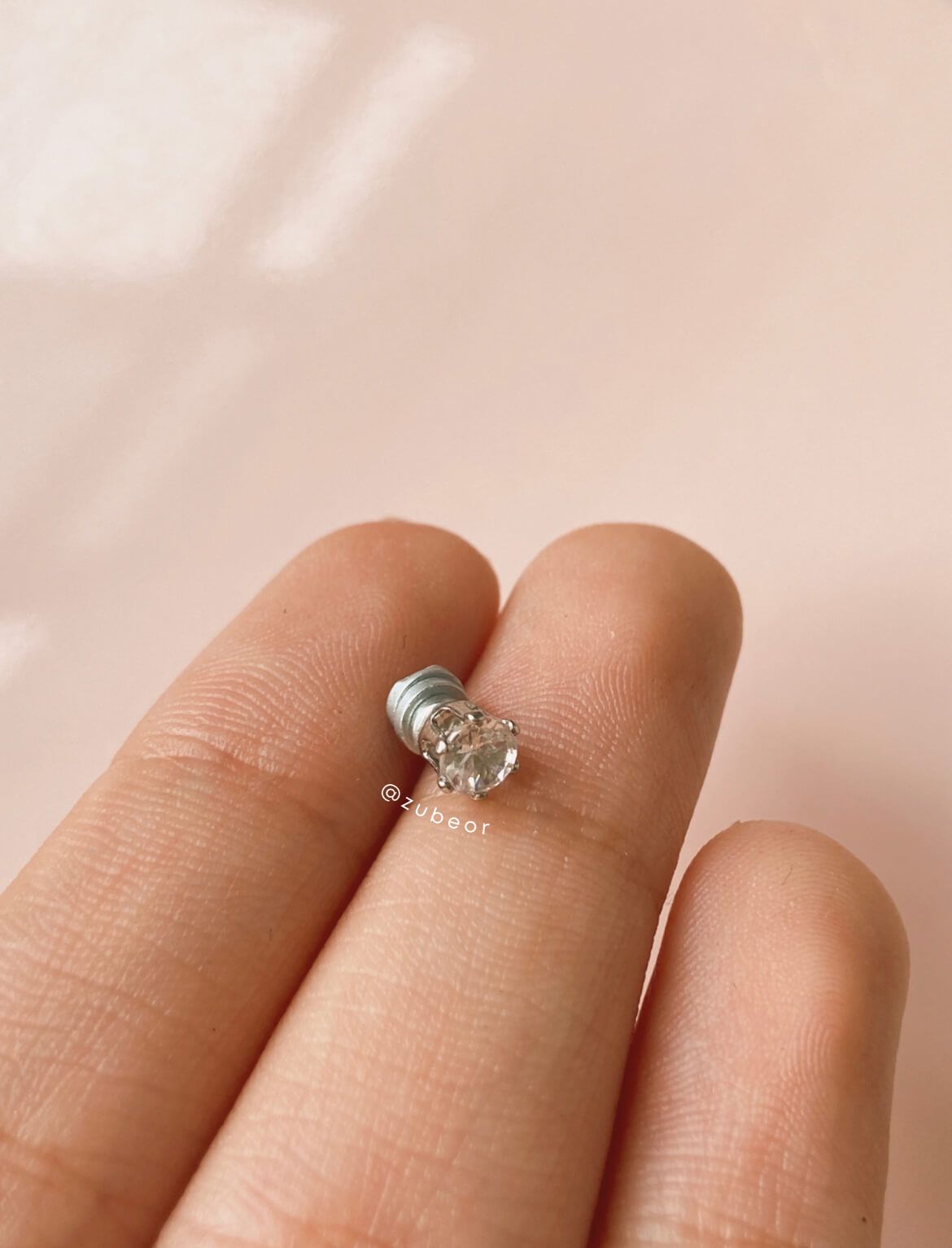 Piercing iman acero inoxidable 6