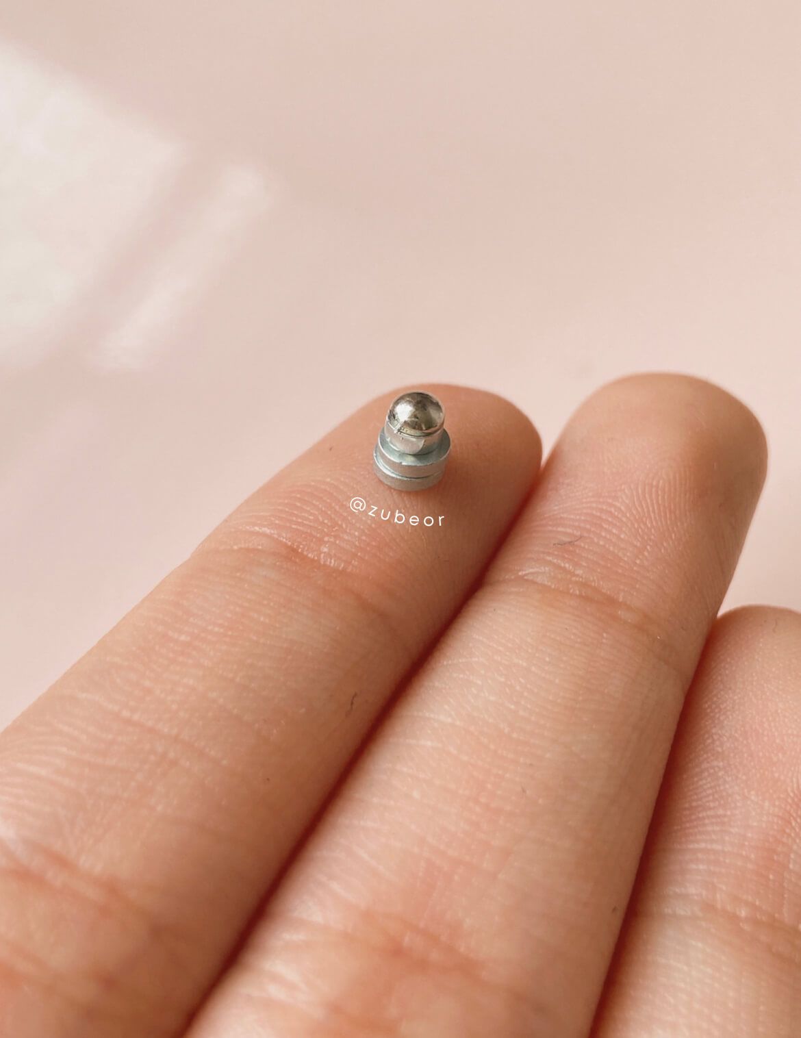 Piercing iman acero inoxidable 10