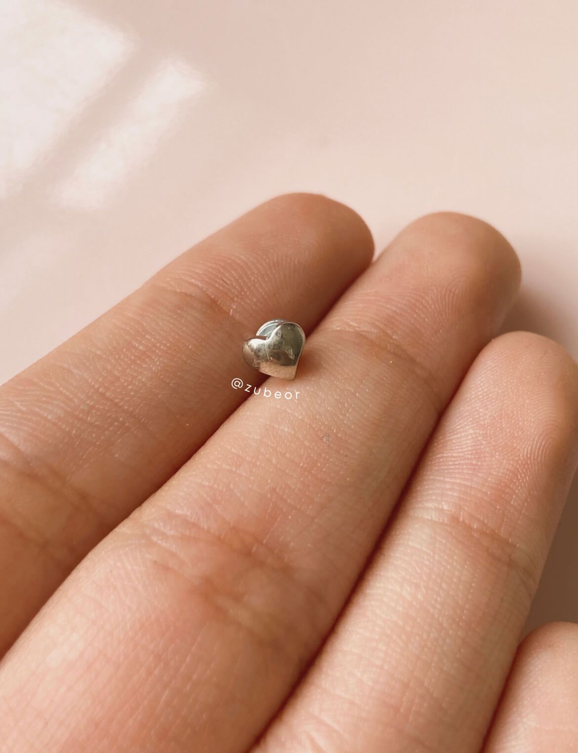 Piercing iman acero inoxidable 11