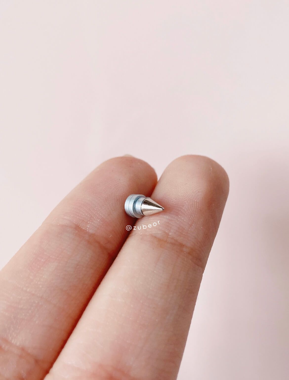 Piercing iman acero inoxidable 9