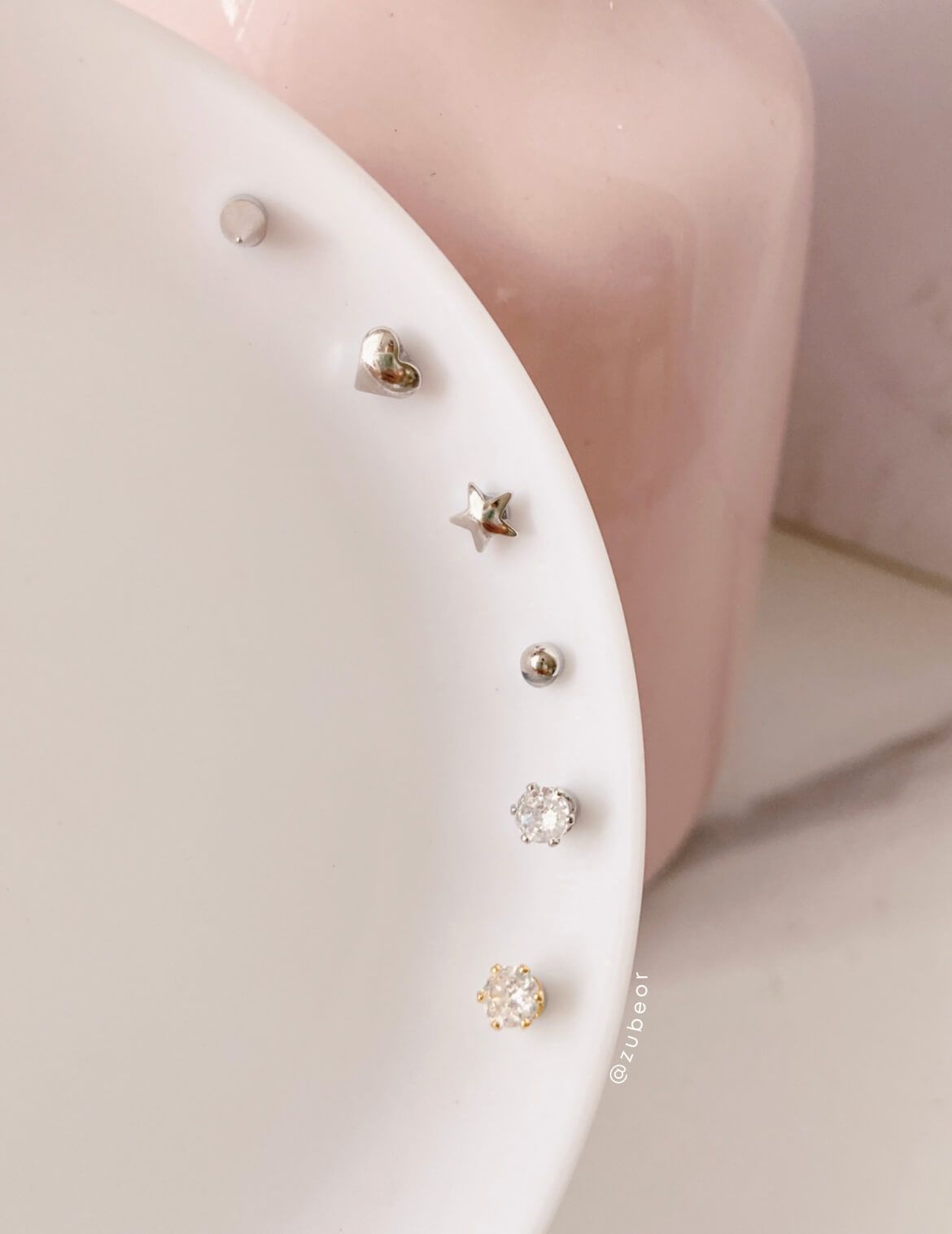 Piercing iman acero inoxidable 4