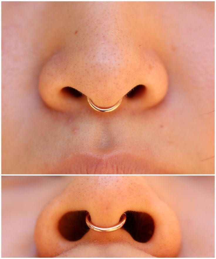 Piercing aro con cierre medio 3