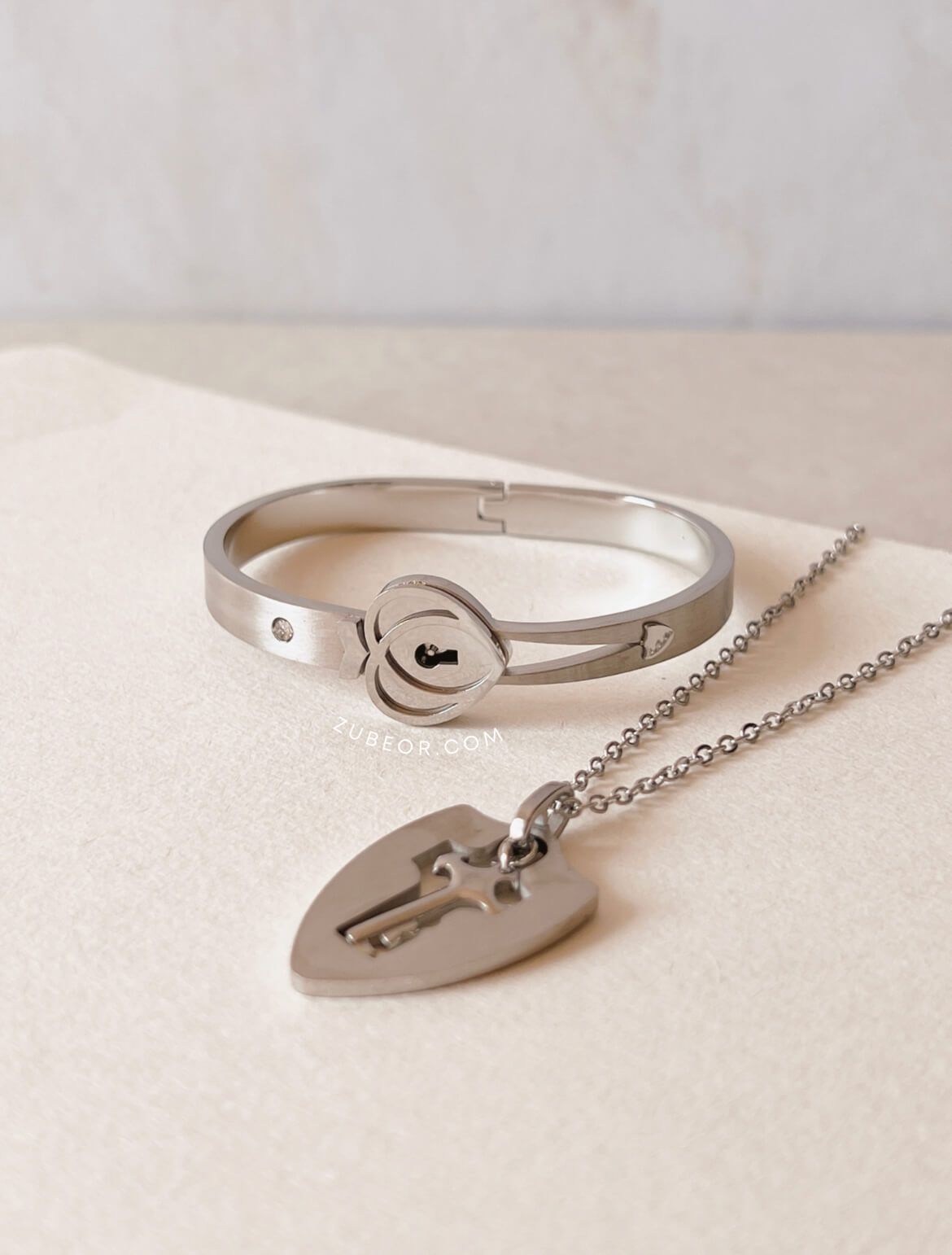 Set de pulsera candado y cadena llave 7