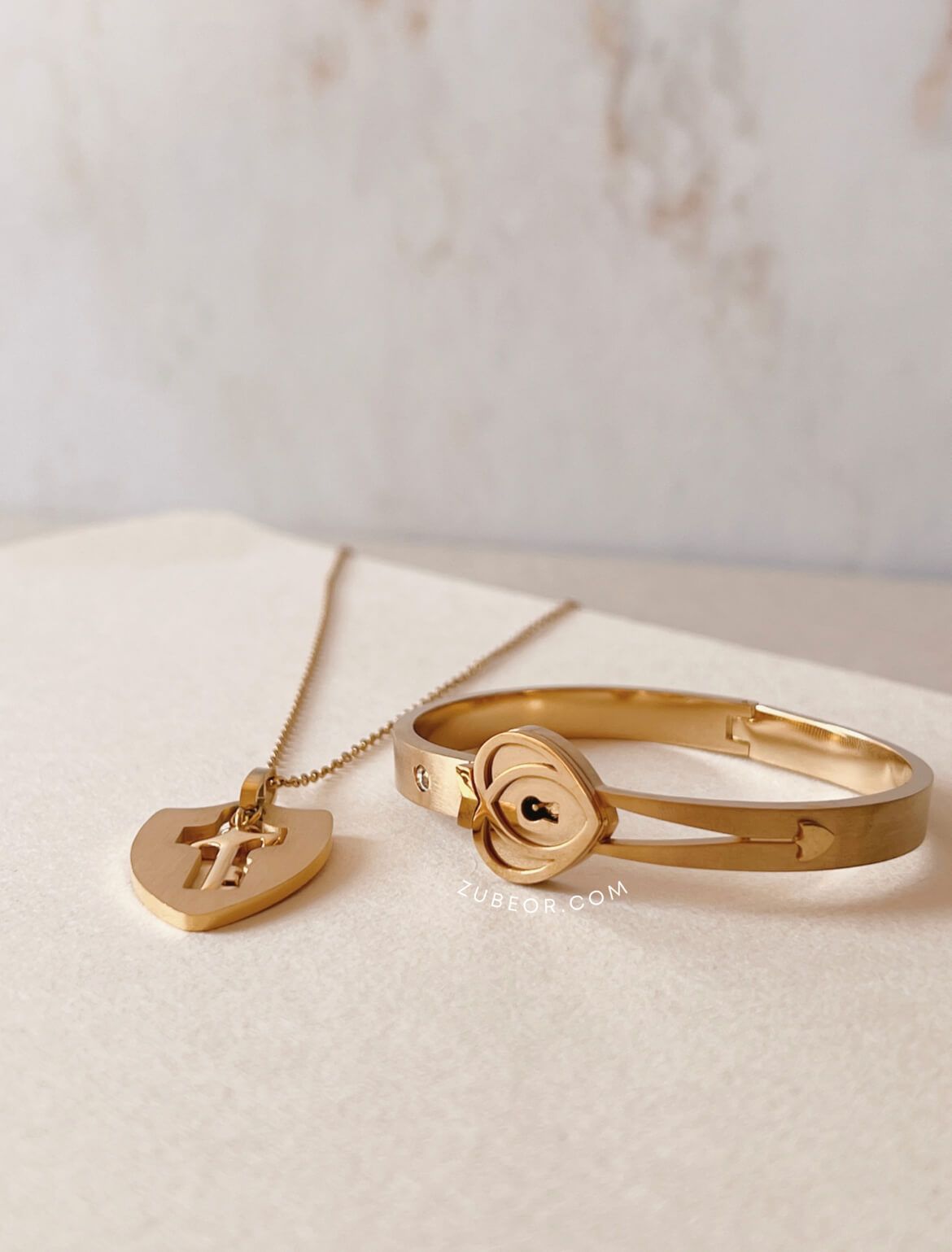 Set de pulsera candado y cadena llave 6