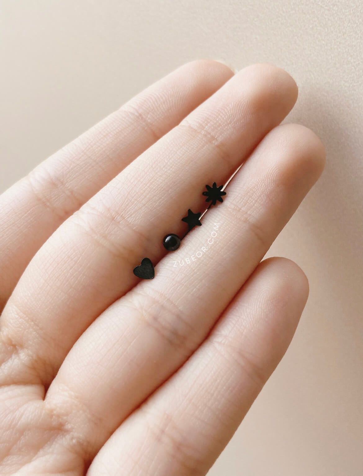 Piercing helix o tragus tope plano 12