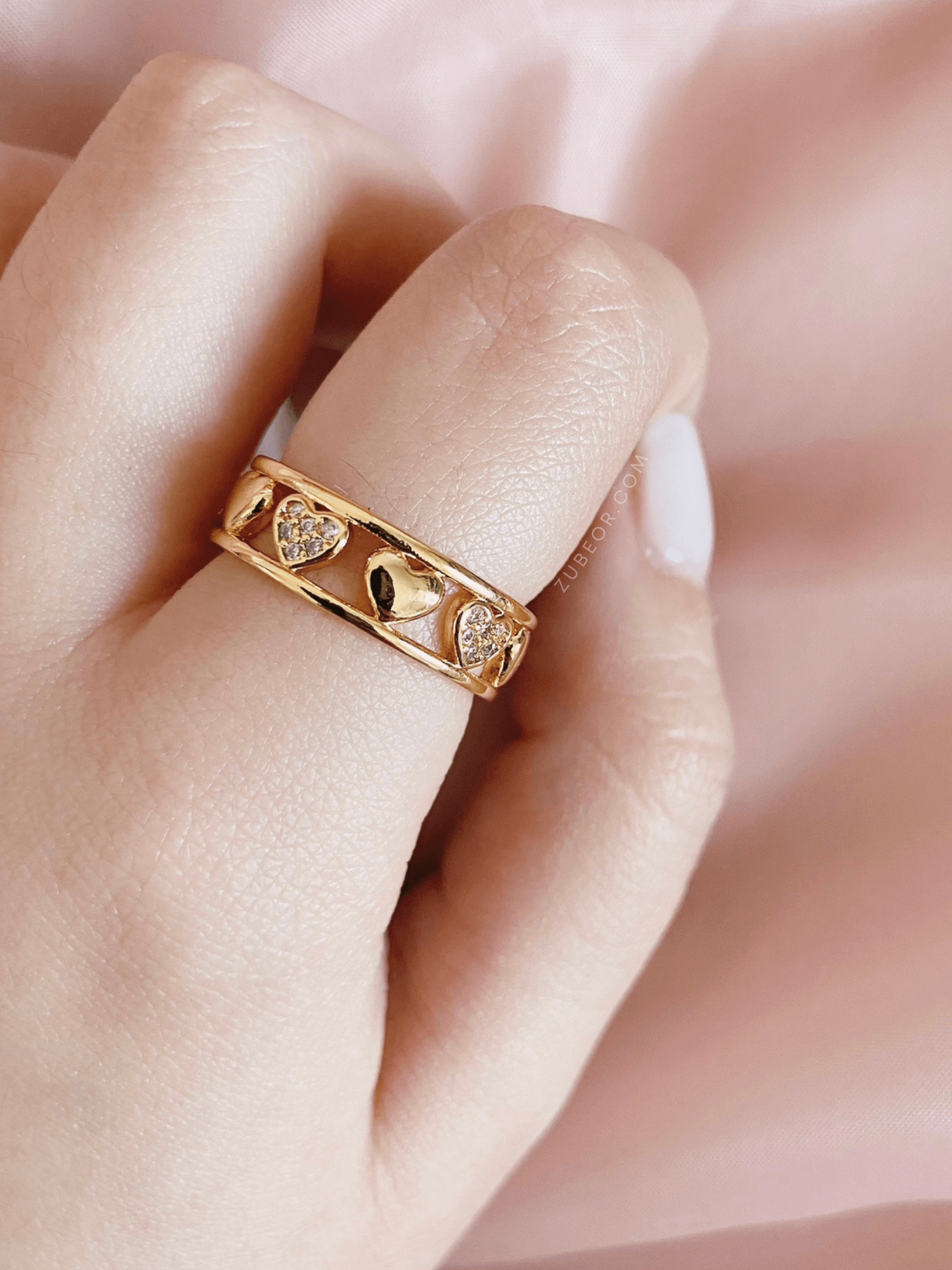 Anillo corazones