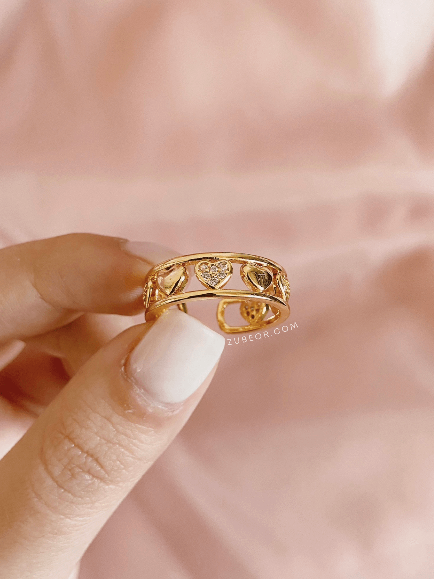 Anillo corazones 5