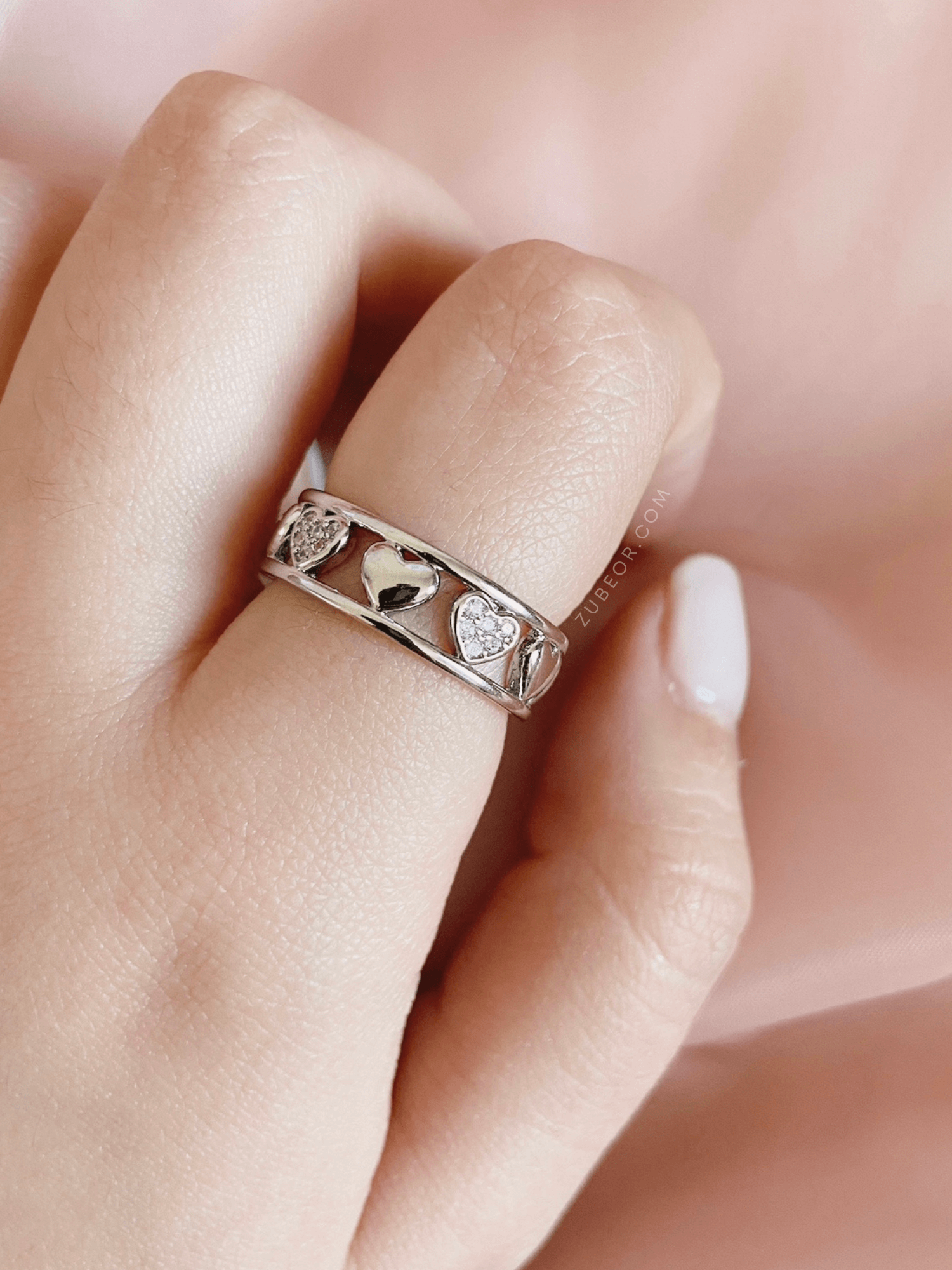 Anillo corazones 3
