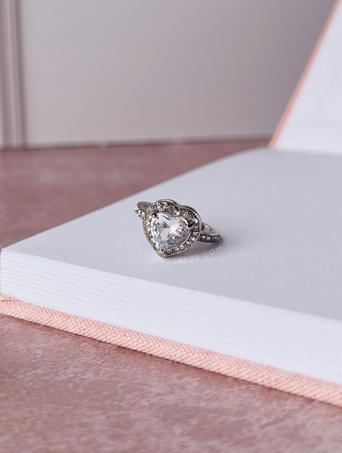 Anillo corazón plateado 3