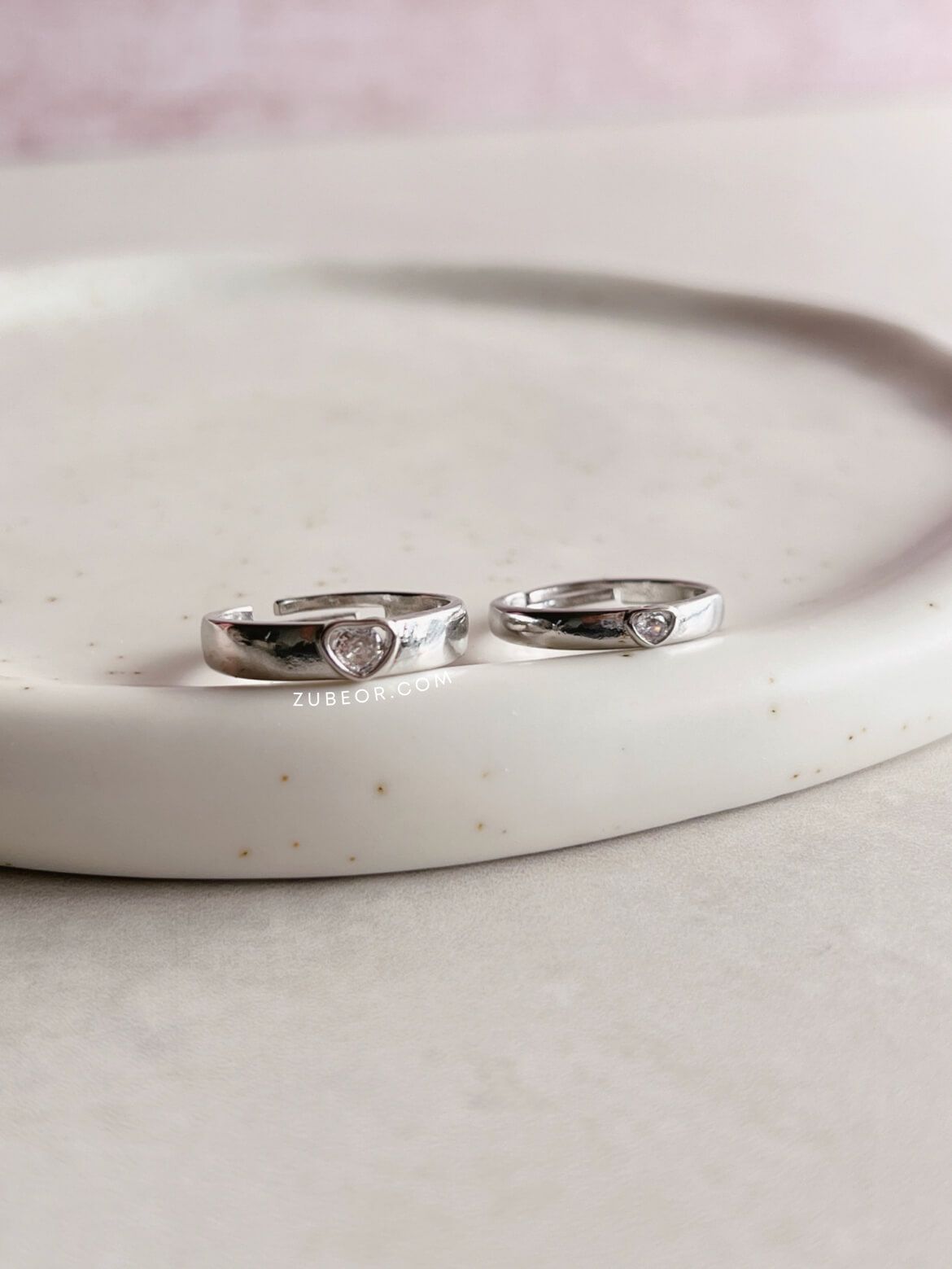 Set de anillo Corazón de Cristal 2