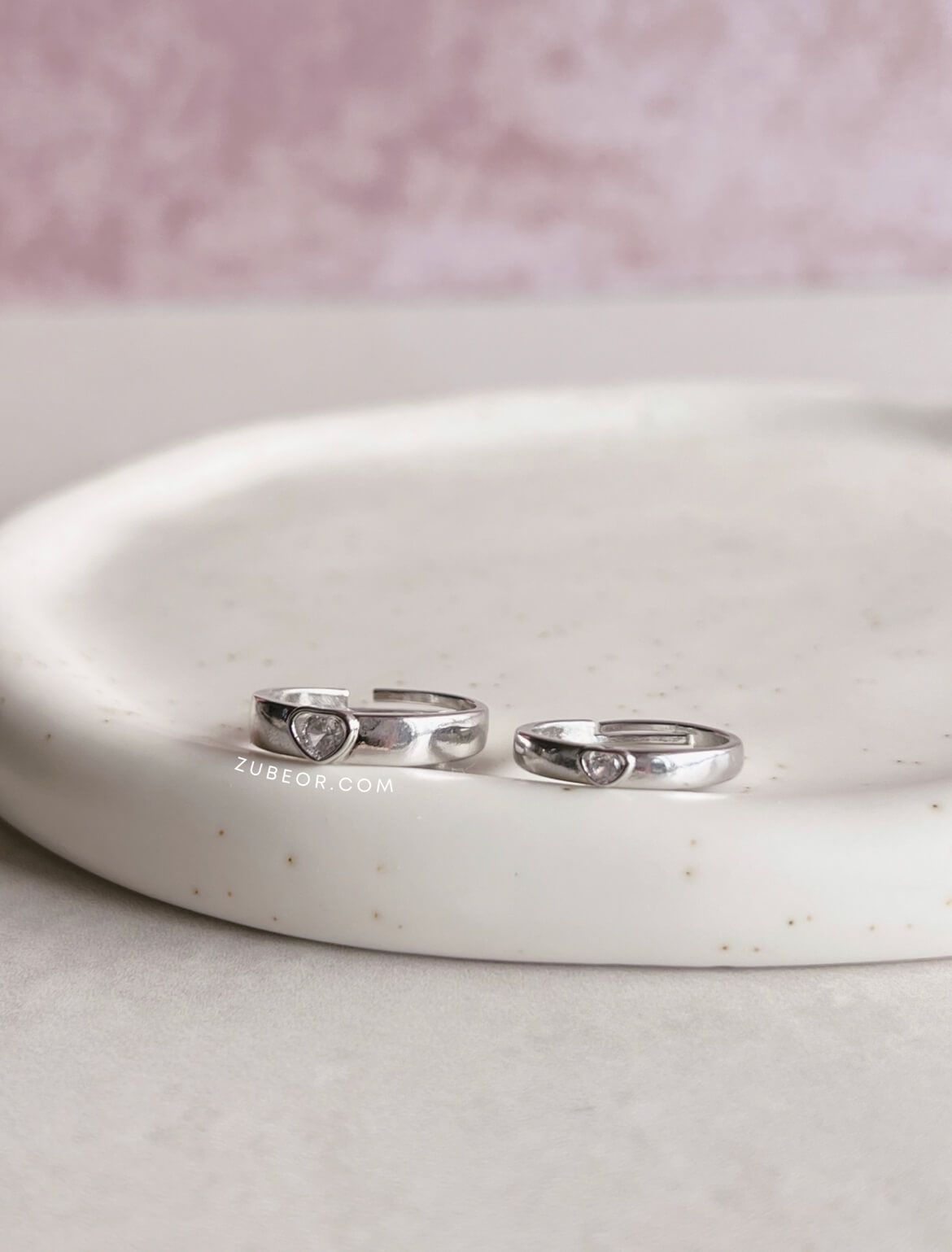 Set de anillo Corazón de Cristal