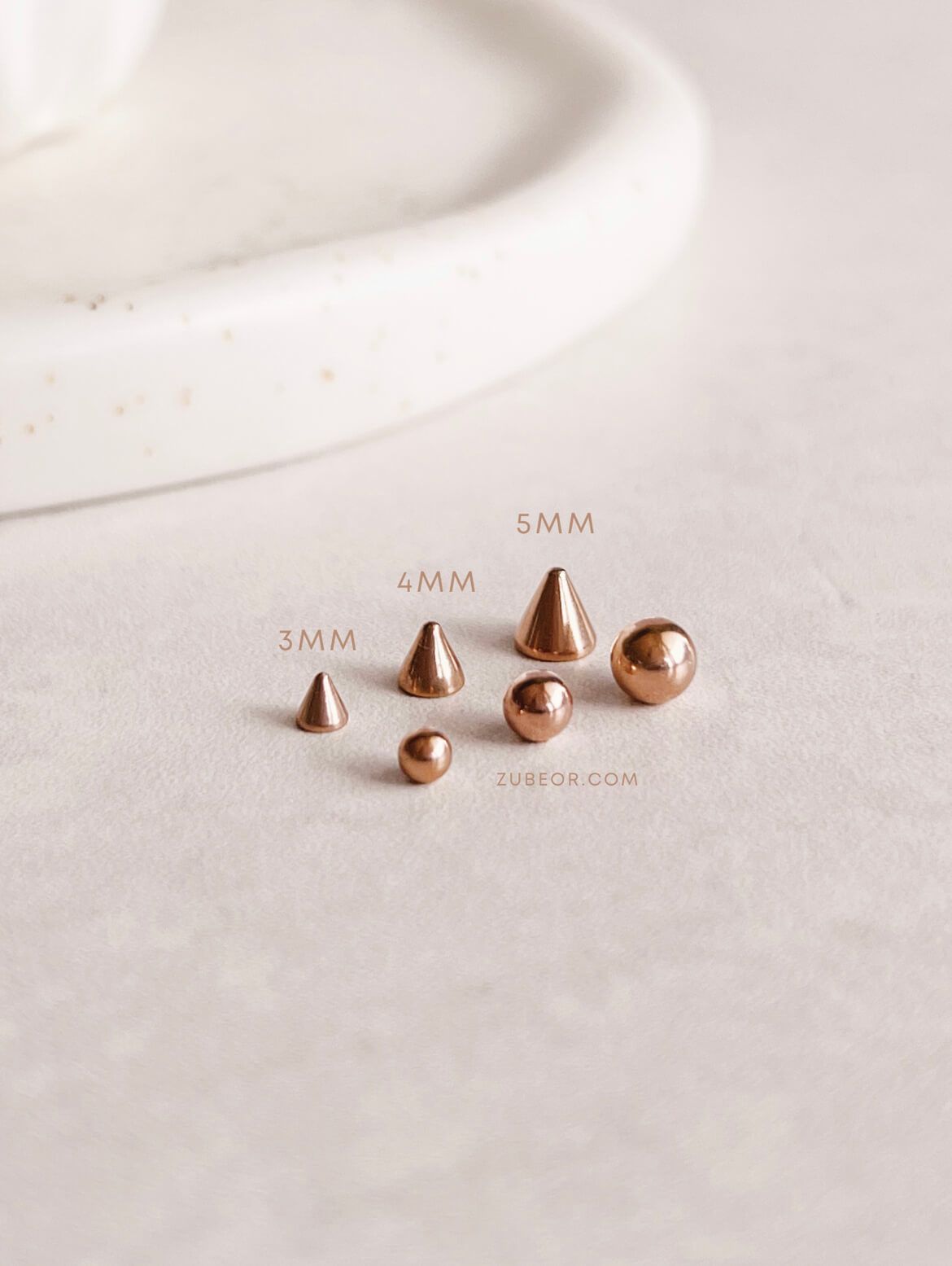 ¡LIQUIDACIÓN! Set de piercing falso esfera pico 11