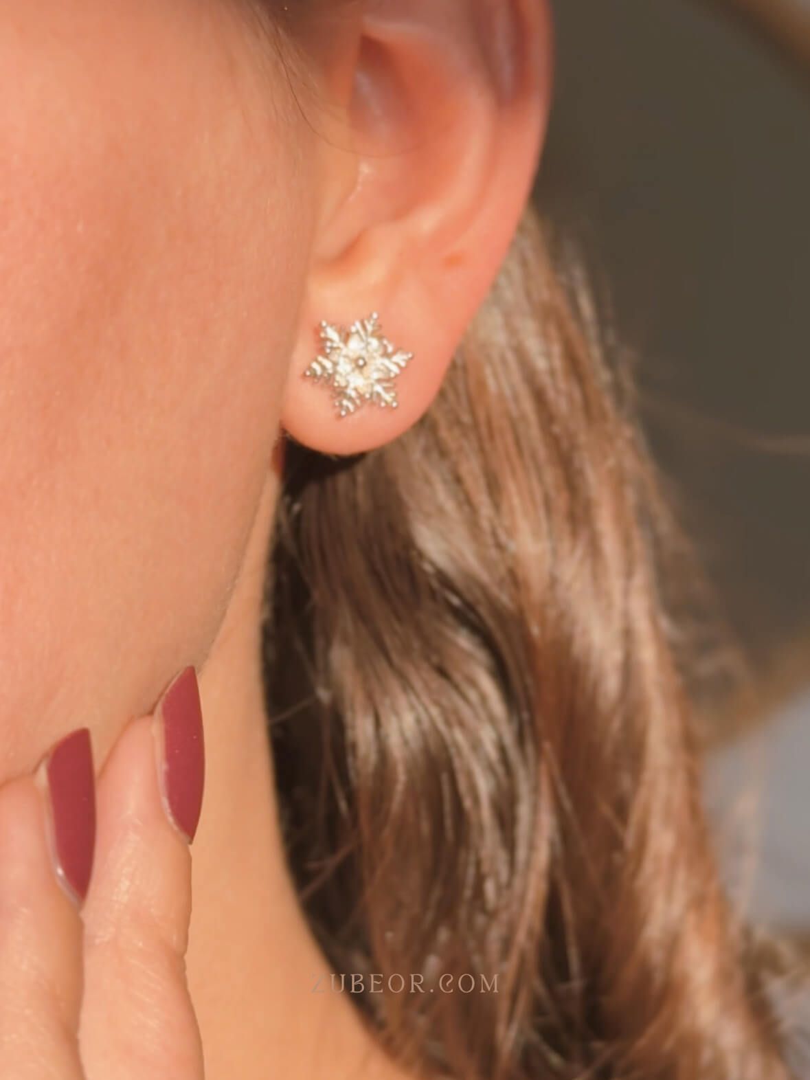 Aretes copo de nieve hexagonal 8