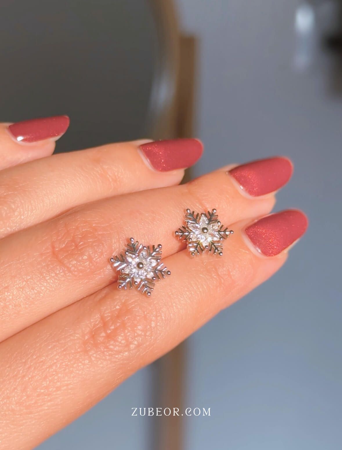 Aretes copo de nieve hexagonal 7