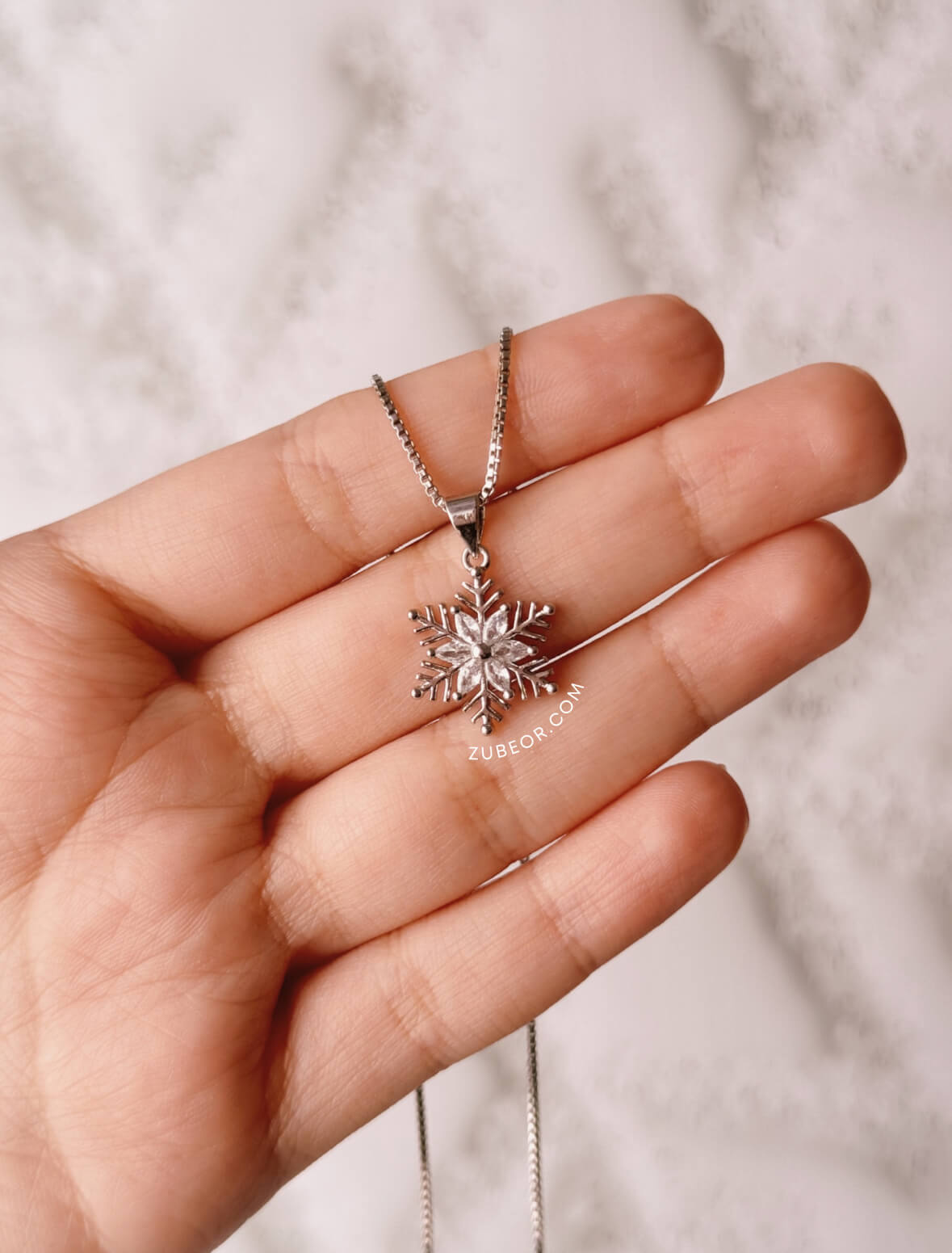 Cadena copo de nieve hexagonal 5