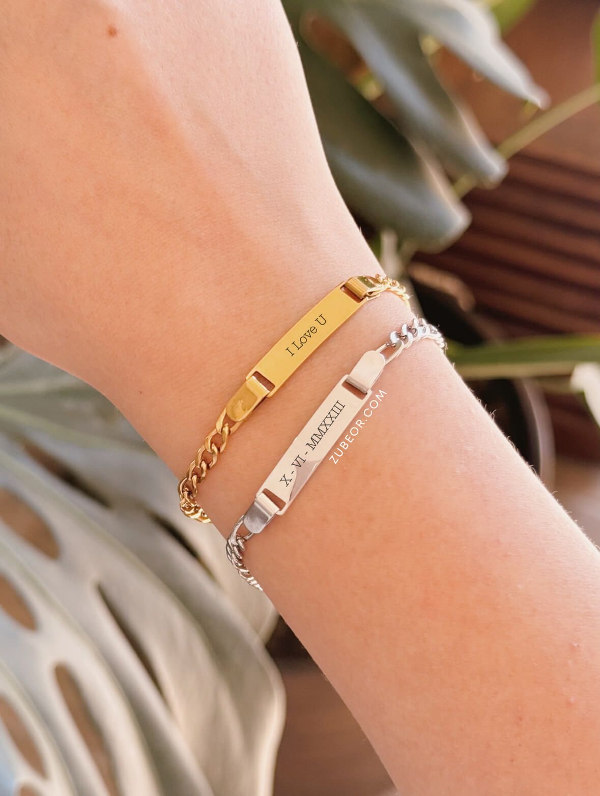 Pulsera delgada grabada (solo con pago previo )