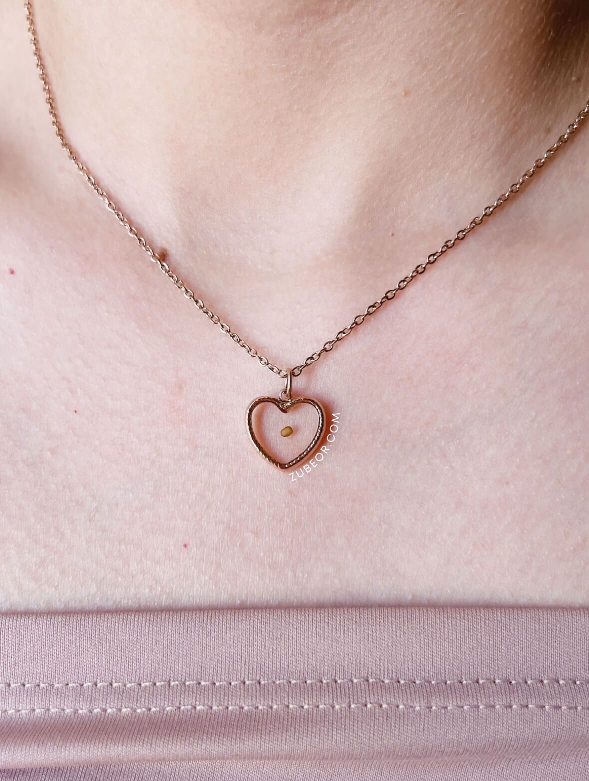 Cadena semilla de fe corazón 3