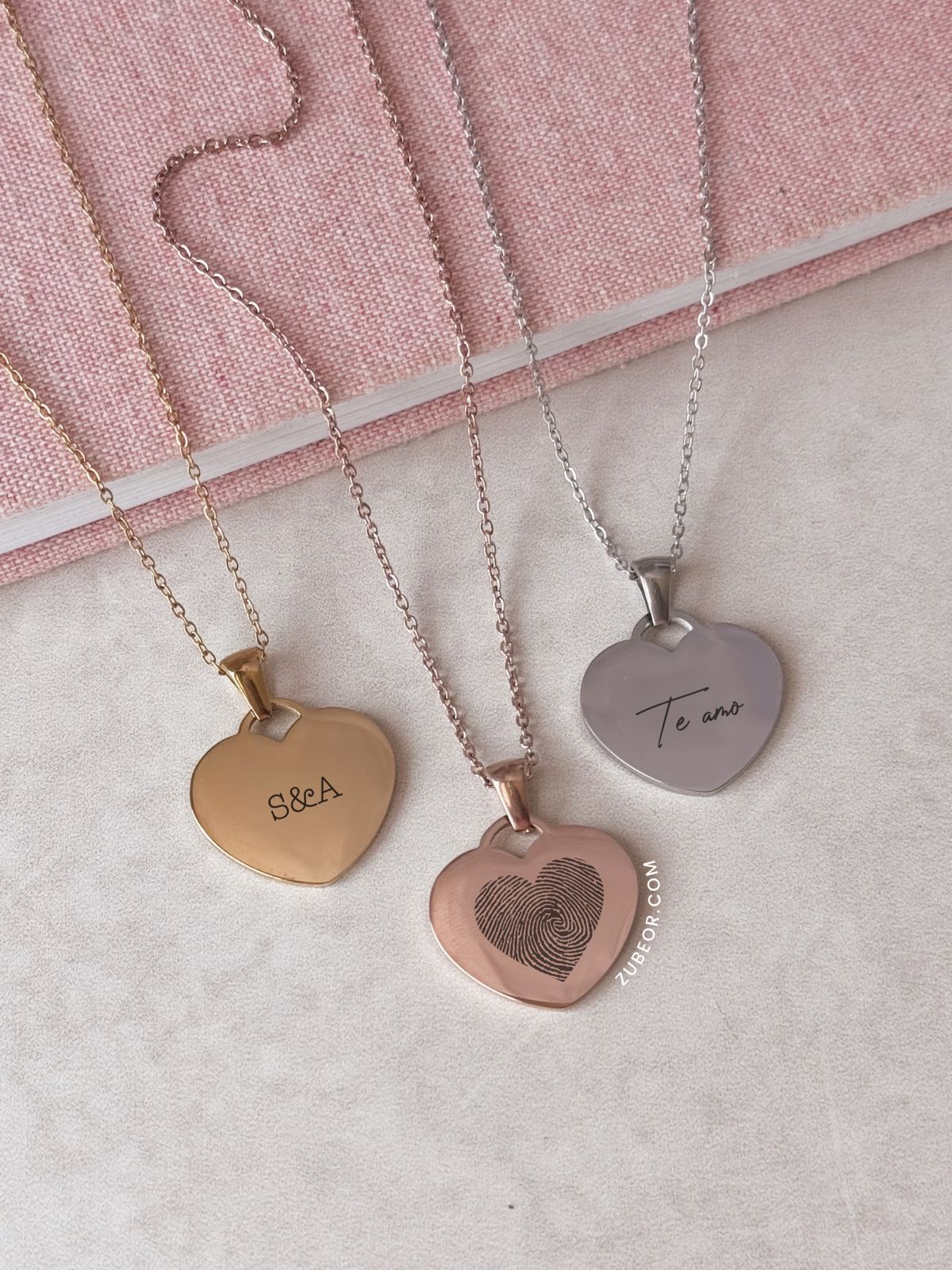 Cadena corazón grabado (solo con pago previo) 4