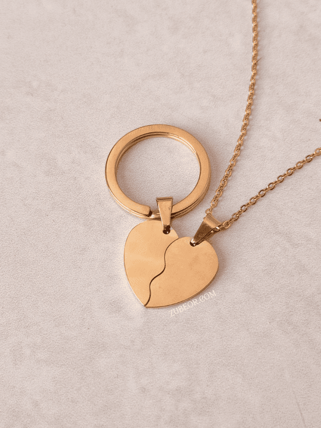 Set de cadenas corazón grabado (solo con pago previo) 13