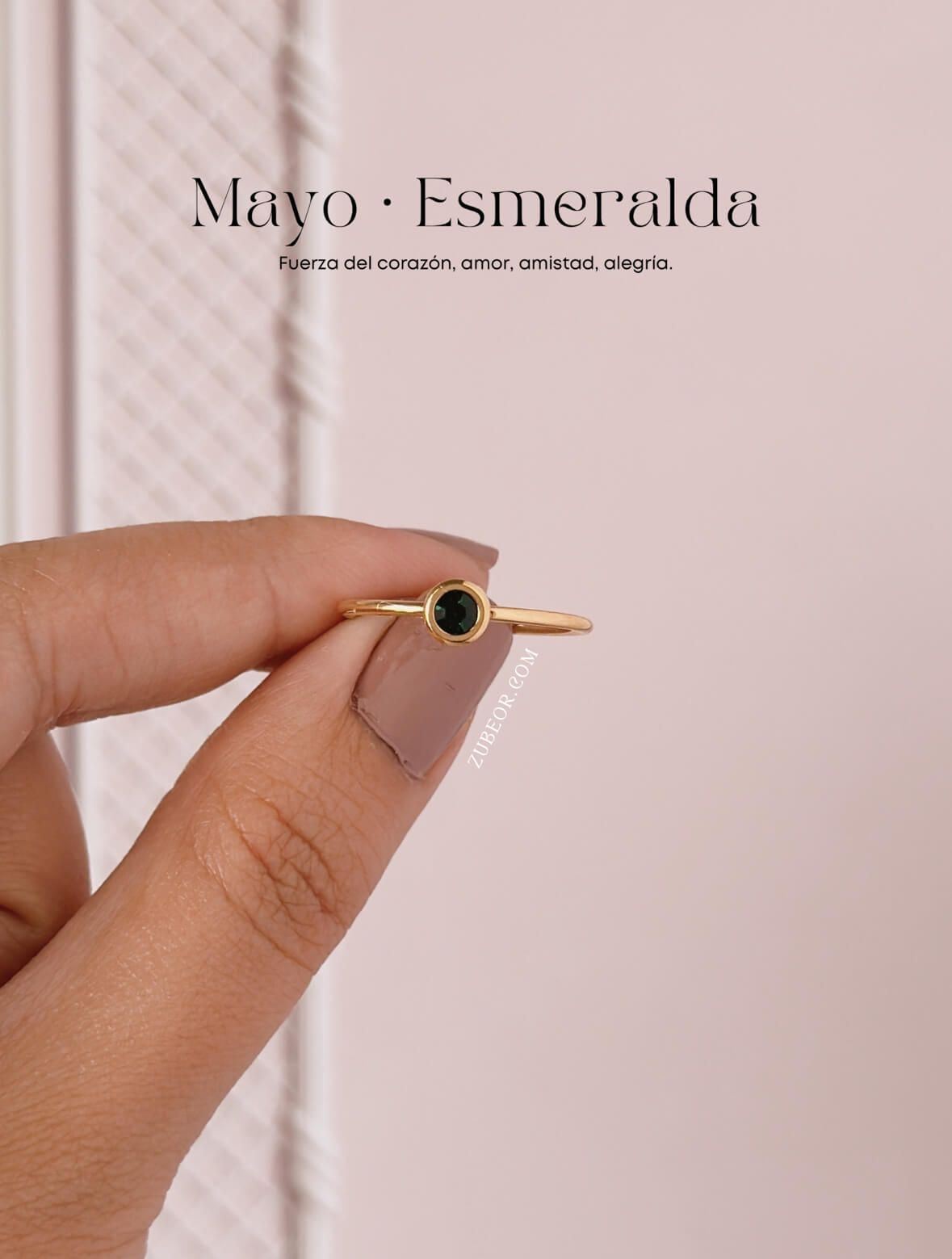 Anillo piedra de mes 10