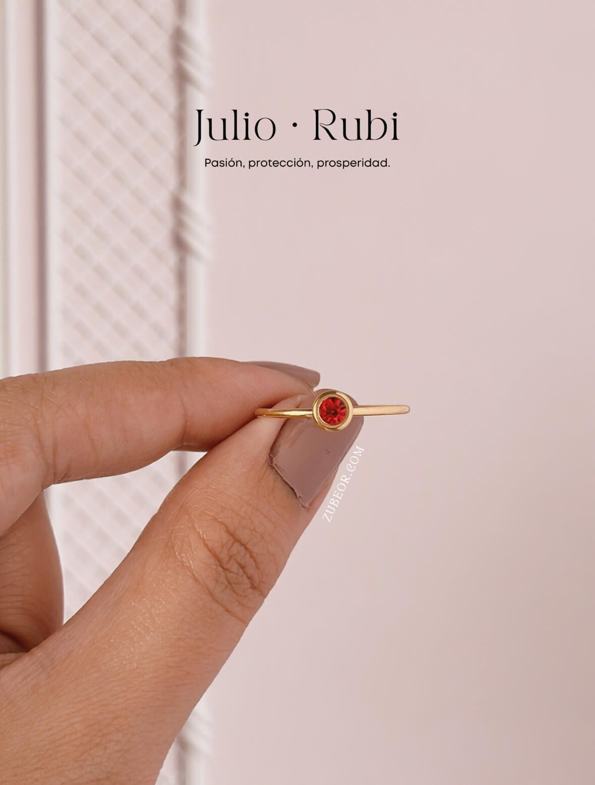 Anillo piedra de mes 12