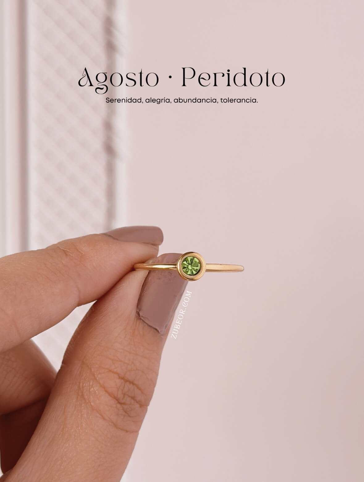 Anillo piedra de mes 13