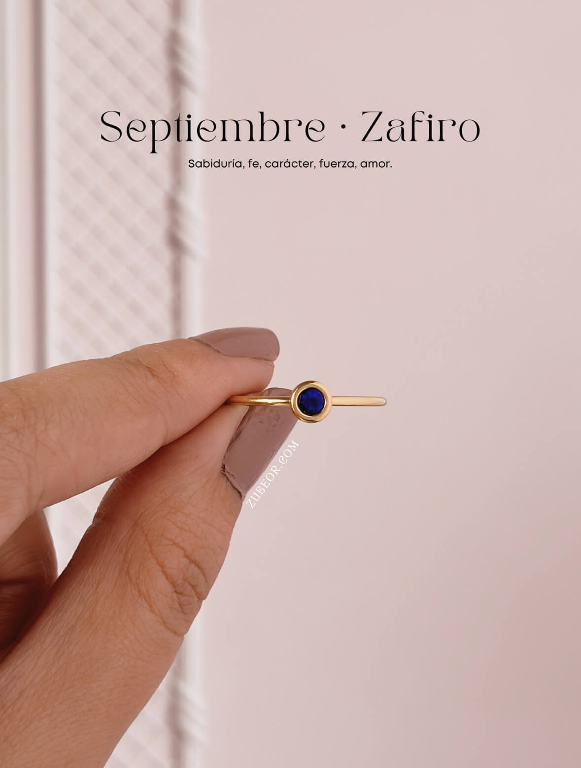 Anillo piedra de mes 14