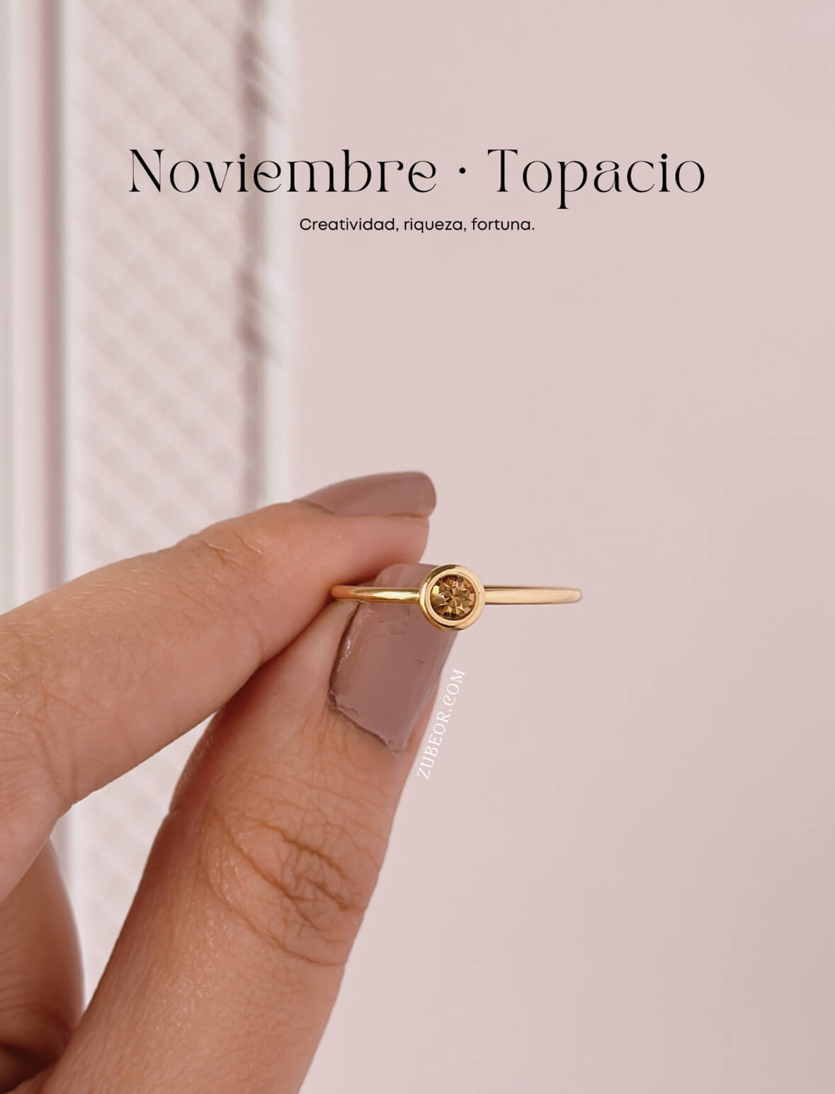 Anillo piedra de mes 16