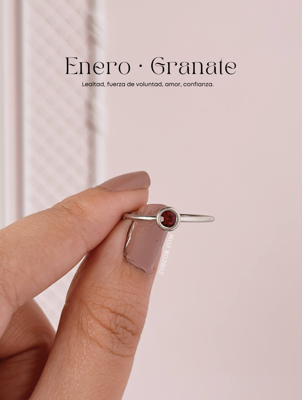 Anillo piedra de mes 18