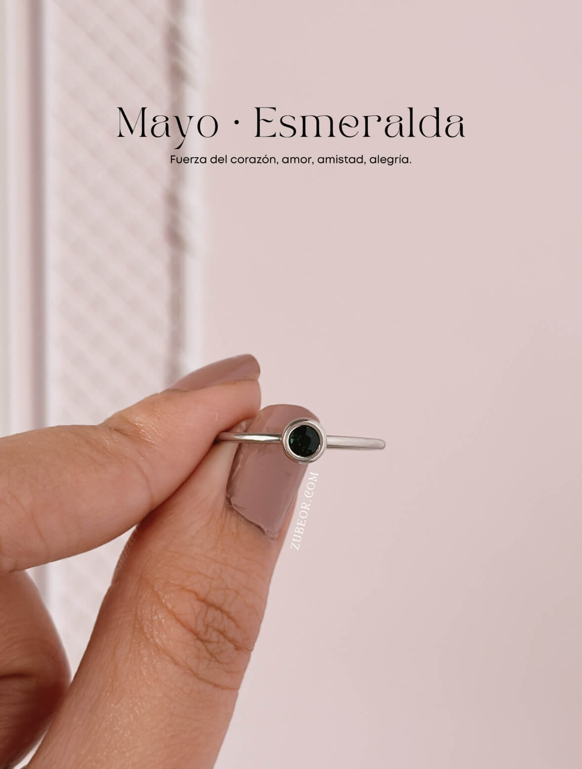 Anillo piedra de mes 22