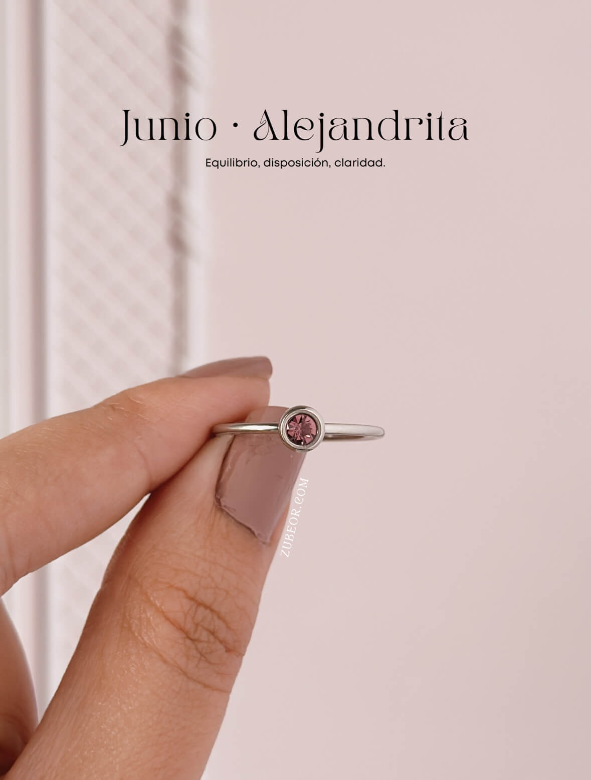 Anillo piedra de mes 23