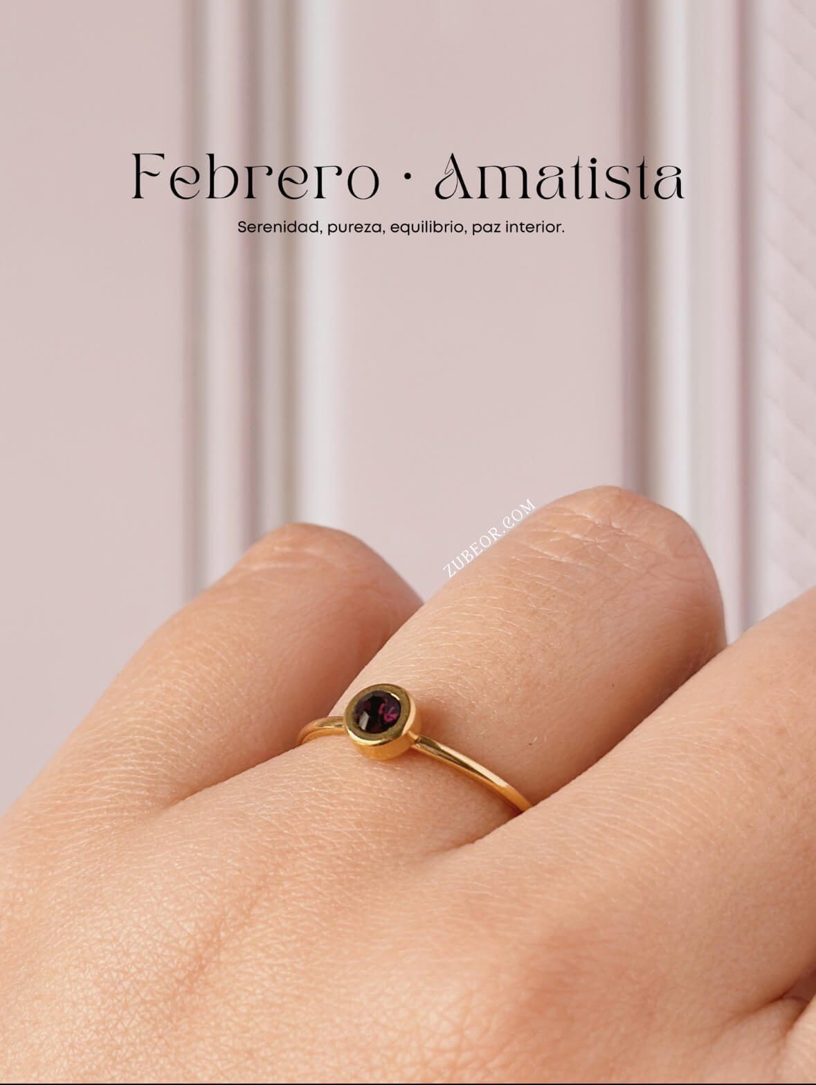 Anillo piedra de mes 31