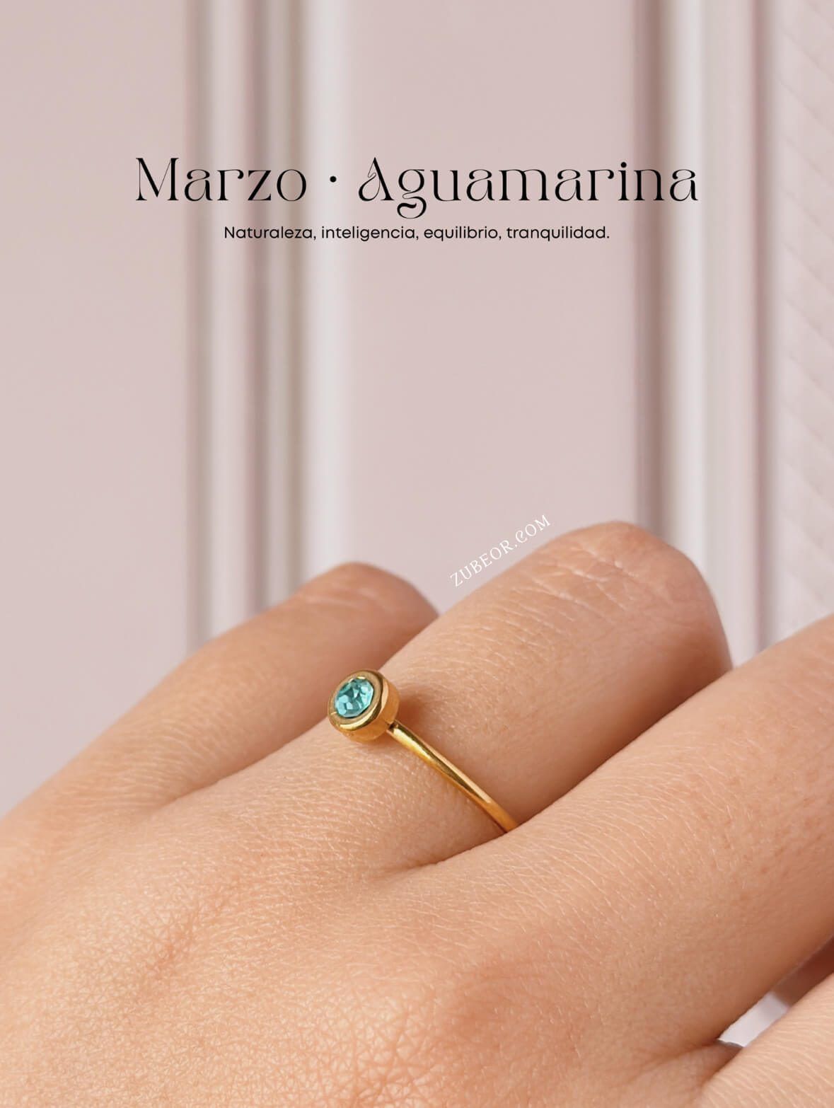 Anillo piedra de mes 32