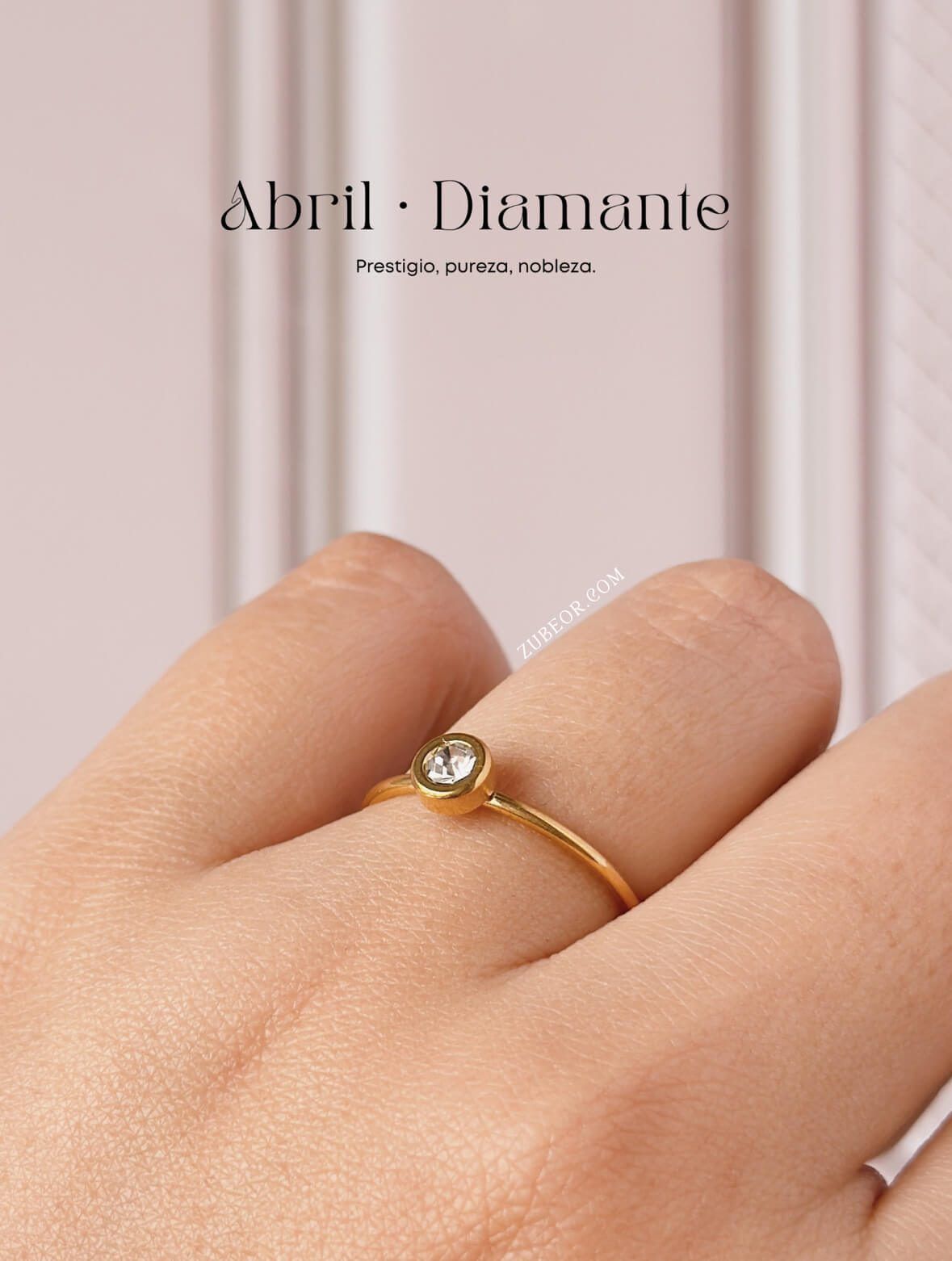 Anillo piedra de mes 33