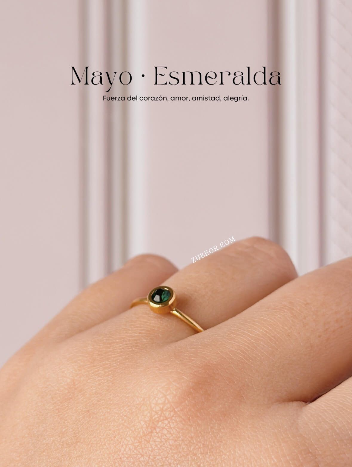 Anillo piedra de mes 34