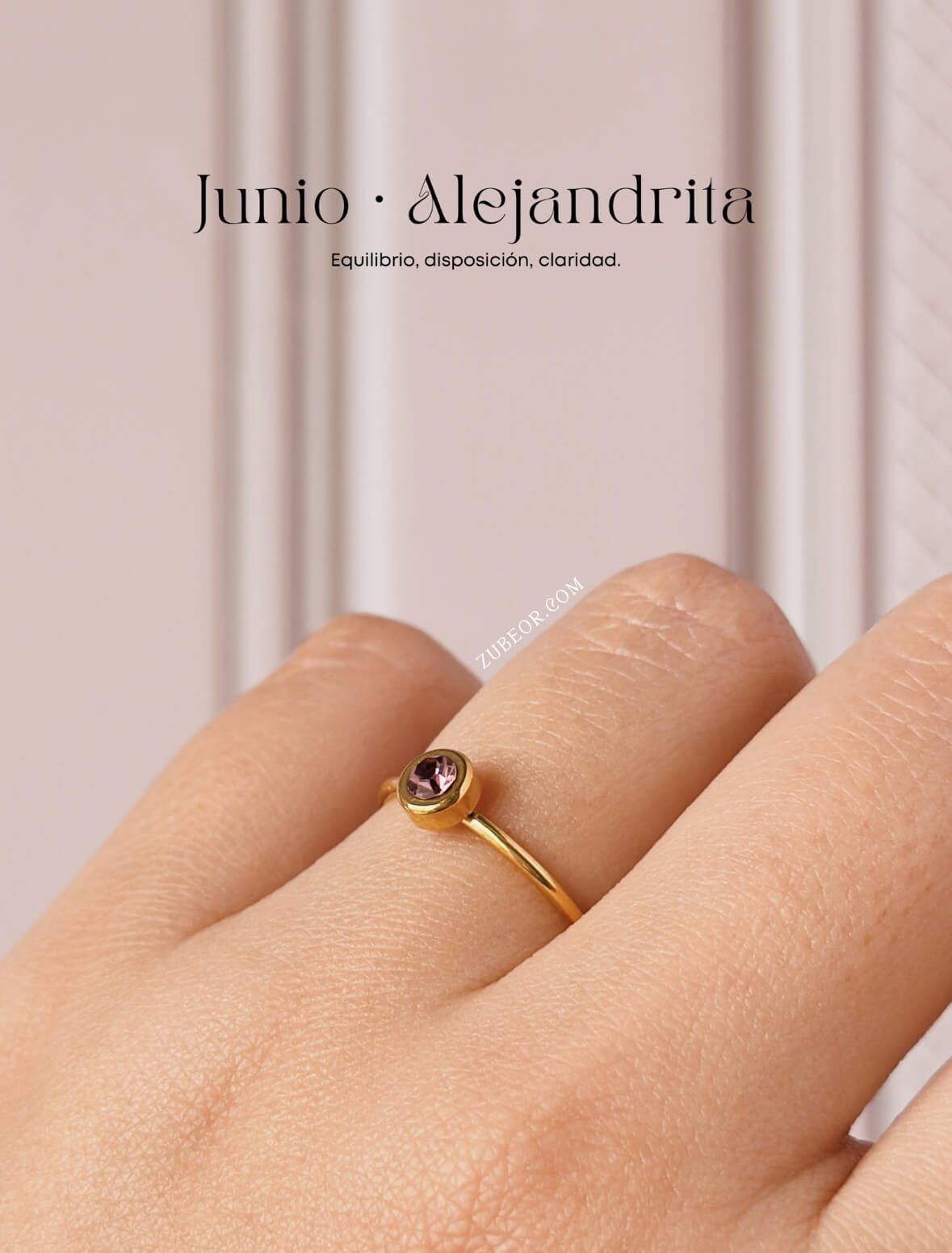 Anillo piedra de mes 35