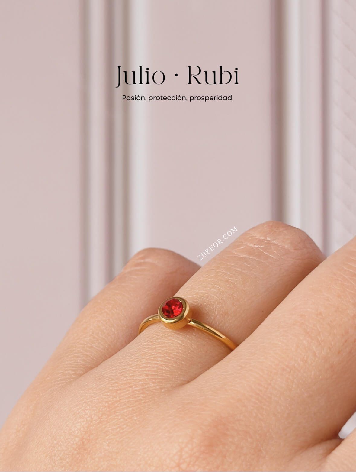 Anillo piedra de mes 36