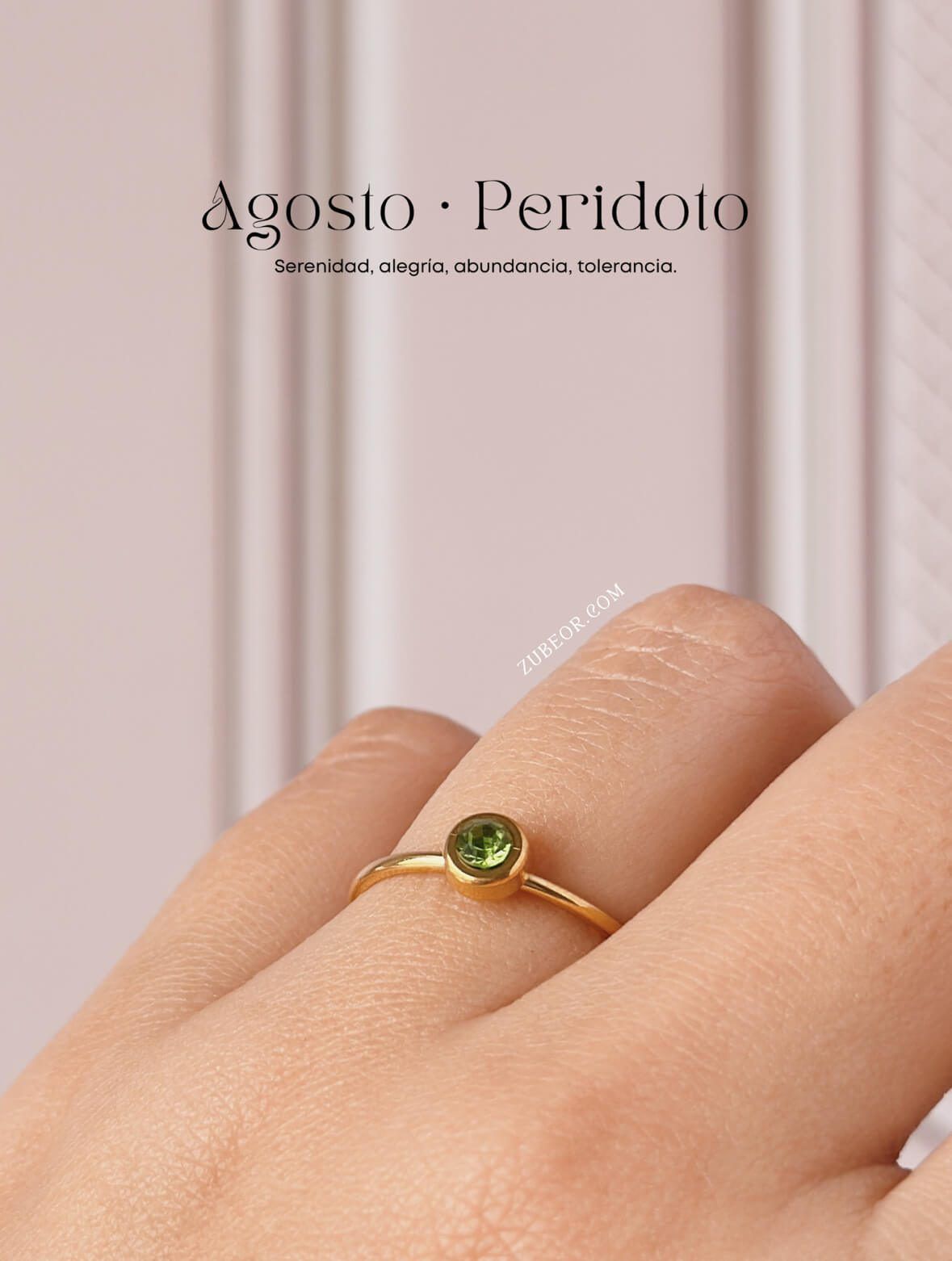 Anillo piedra de mes 37