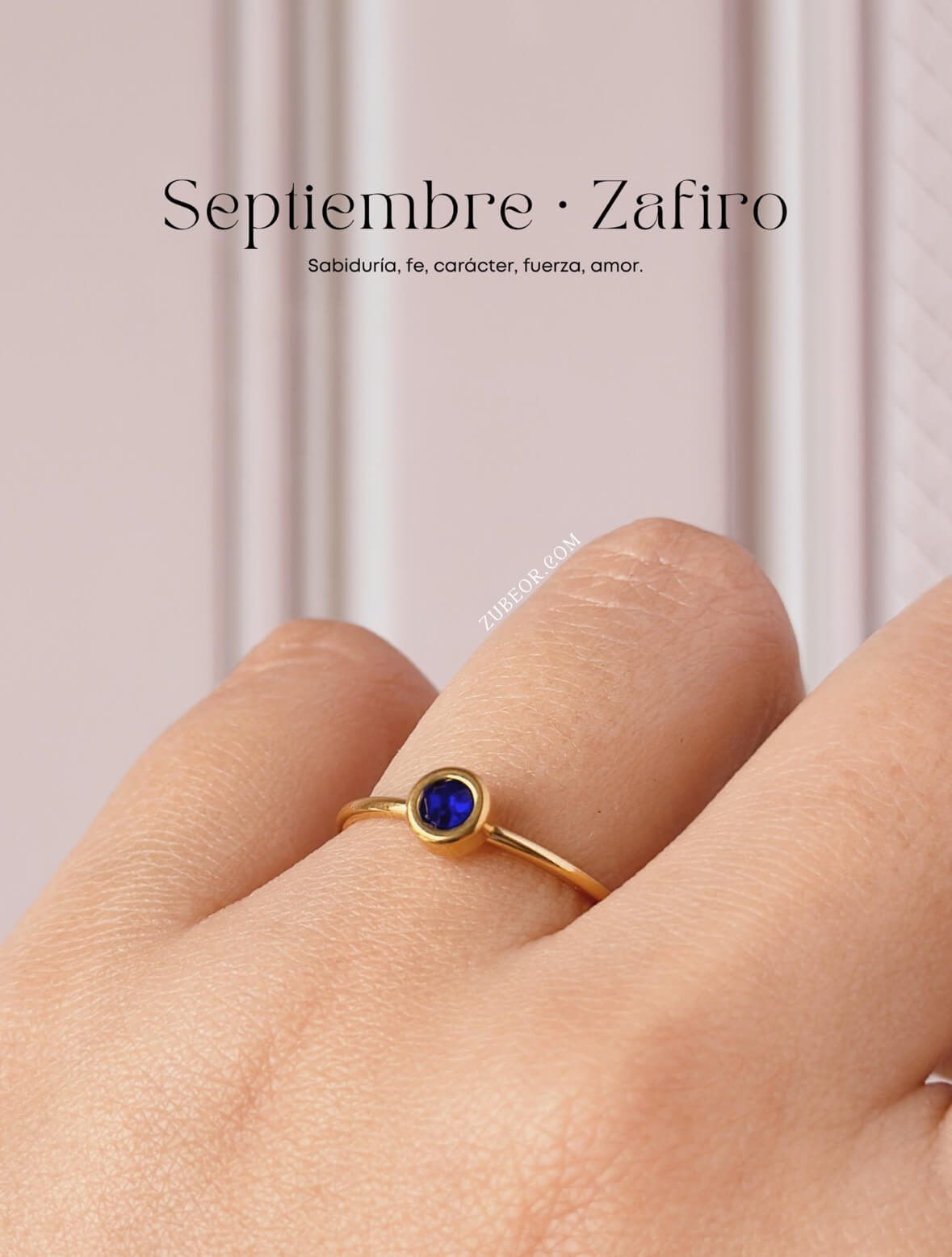 Anillo piedra de mes 38