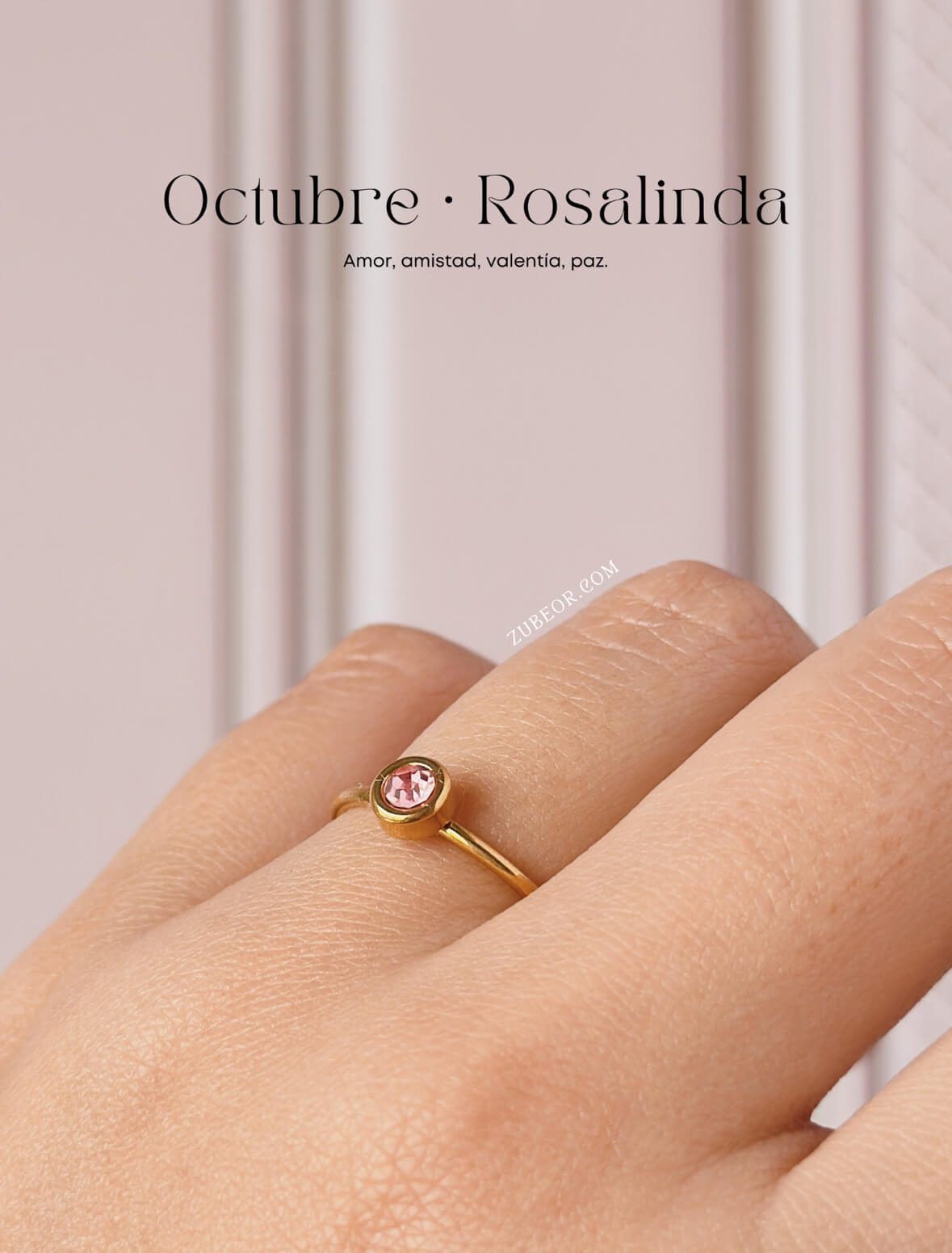 Anillo piedra de mes 39