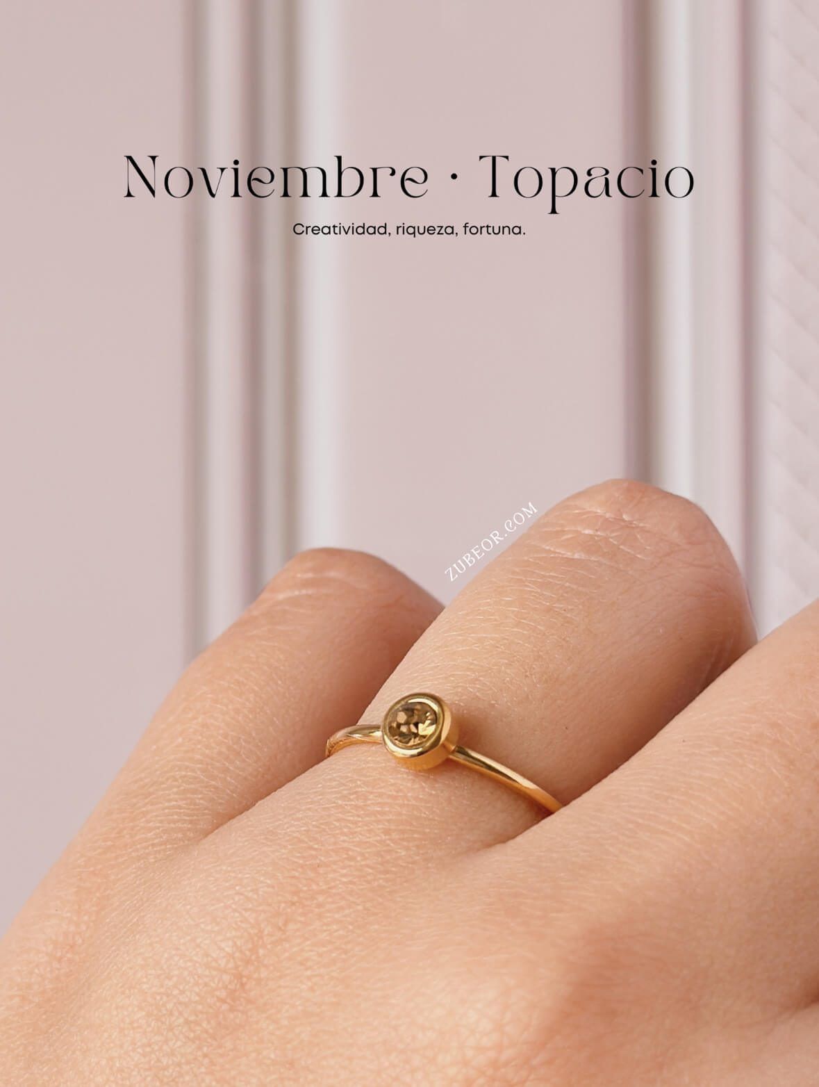 Anillo piedra de mes 40