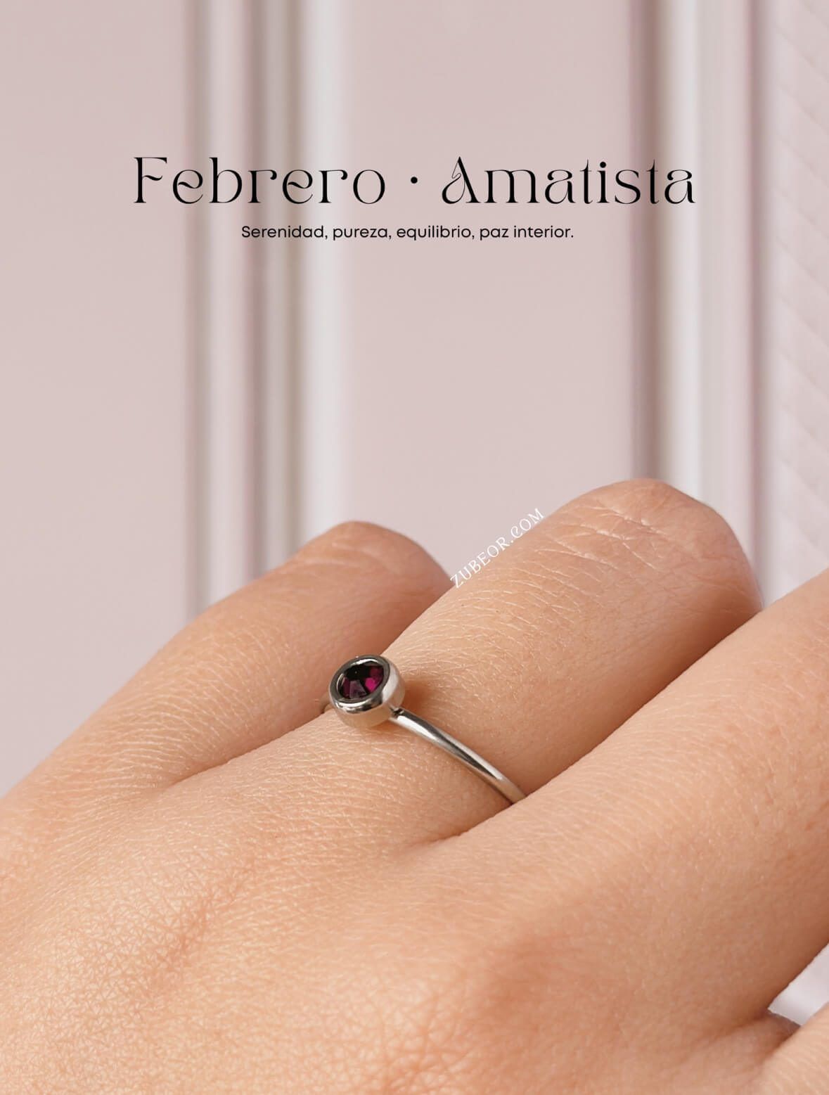 Anillo piedra de mes 43