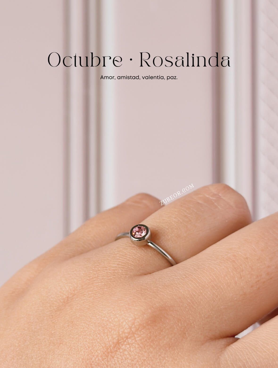 Anillo piedra de mes 51