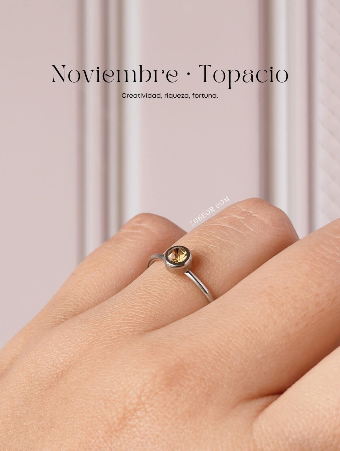Anillo piedra de mes 52