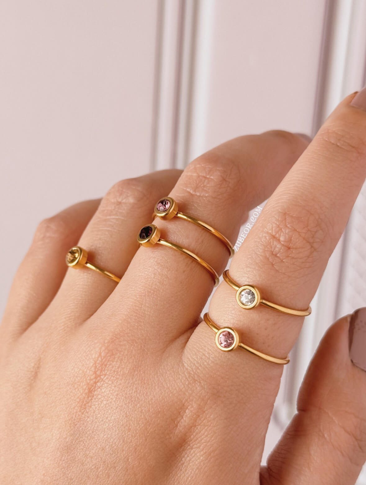 Anillo piedra de mes